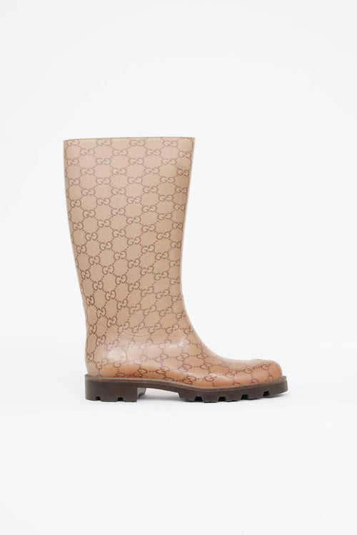 Gucci GG Monogram Rubber Boot
