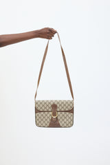 Gucci Brown Monogram Shoulder Bag