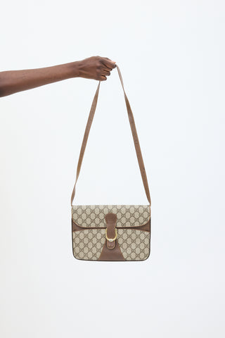 Gucci Brown Monogram Shoulder Bag