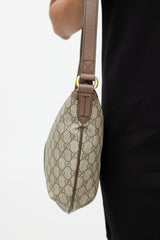 Gucci Brown & Multicolour GG Supreme Ophelia Monogram Bag