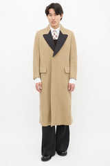 Gucci Brown & Multicolour Wool Cape Coat