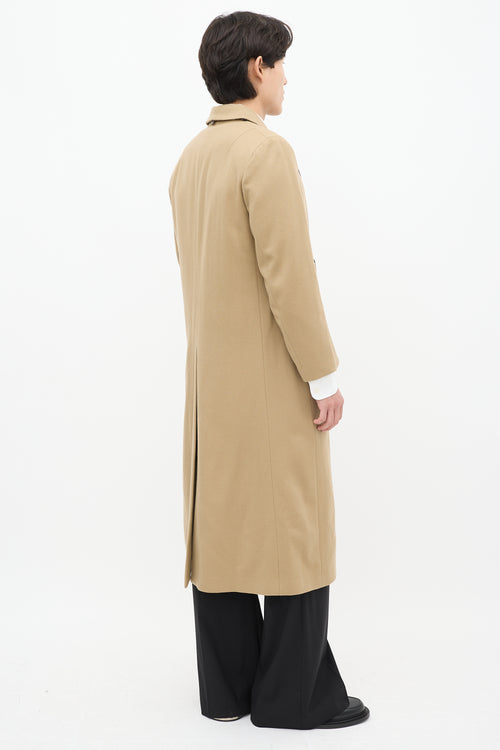 Gucci Brown & Multicolour Wool Cape Coat