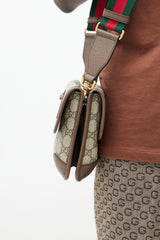 Gucci Brown Neo Vintage Monogram Messenger Bag