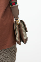 Gucci Brown Neo Vintage Monogram Messenger Bag