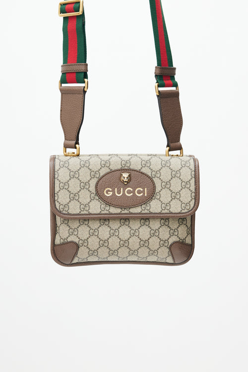 Gucci Brown Neo Vintage Monogram Messenger Bag
