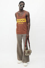 Gucci Brown Neo Vintage Monogram Messenger Bag