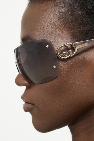 Gucci GG2797/S Brown Shield Sunglasses