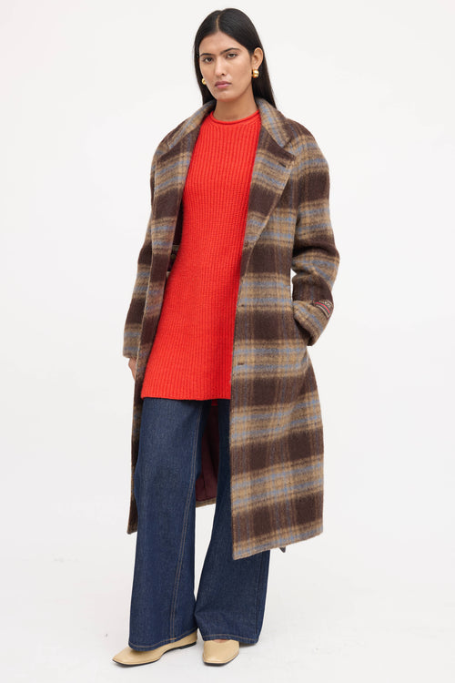 Gucci Wool Plaid Coat