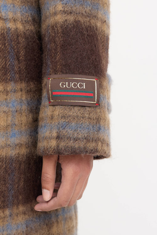 Gucci Wool Plaid Coat