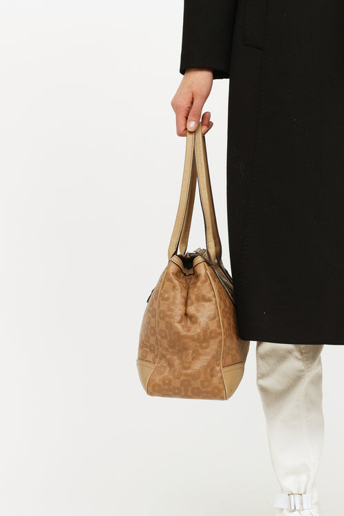 Gucci Beige Embossed Princy Tote Bag