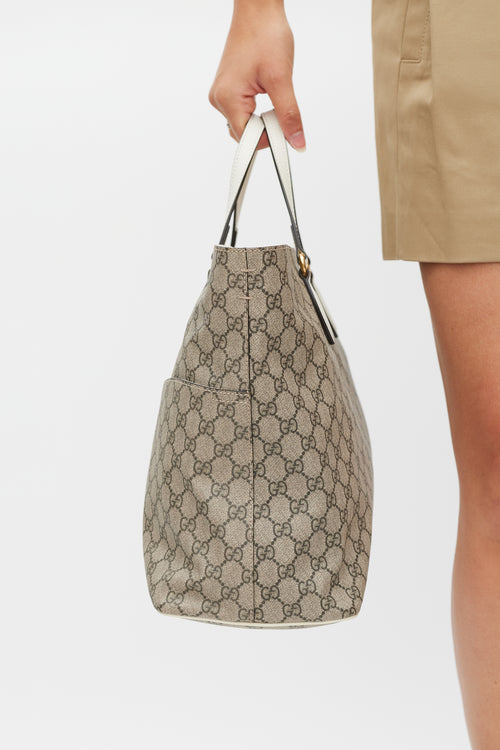 Gucci Brown Soft GG Supreme Web Diaper Bag