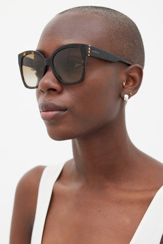 Gucci Brown Square GG0459S Sunglasses