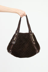 Gucci Suede GG Monogram Pelham Bag