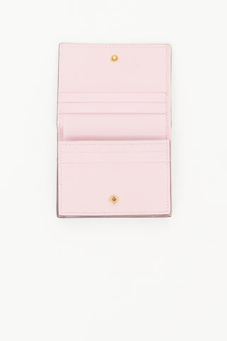 Gucci Brown & Red GG Supreme Canvas Strawberry Wallet