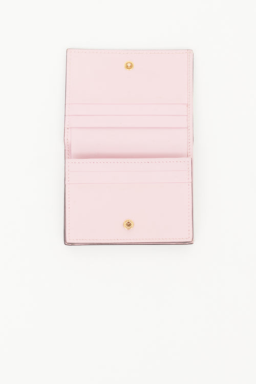 Gucci Brown & Red GG Supreme Canvas Strawberry Wallet