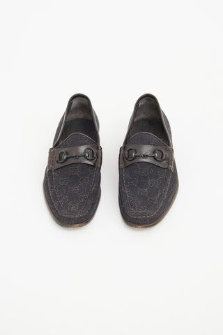 Gucci Brown Canvas Loafer