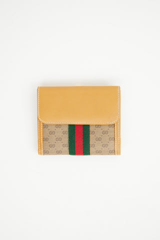 Gucci Brown GG Compact Wallet