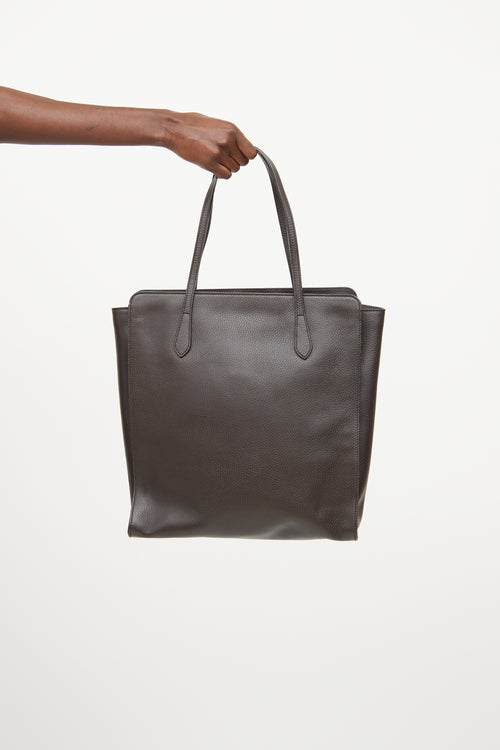 Gucci Brown Leather Interlocking G Tote Bag