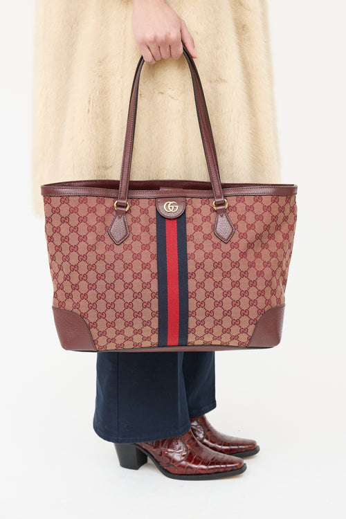 Gucci GG Supreme Canvas Ophidia Tote Bag