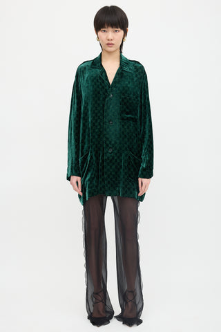 Gucci Burnout Velvet GG Shirt