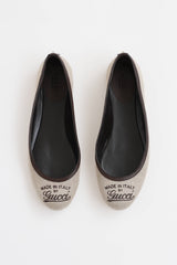 Gucci Canvas Ballet Flat