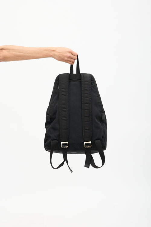 Gucci Canvas Logo Plaque Backpack