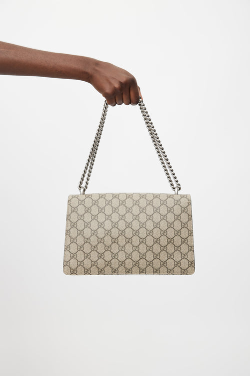 Gucci Brown Monogram Canvas Small Dionysus Shoulder Bag