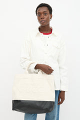 Gucci Canvas Embossed Logo Tote Bag