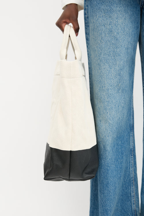 Gucci Canvas Embossed Logo Tote Bag