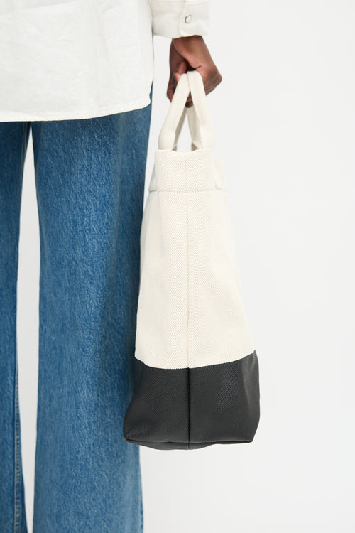 Gucci Canvas Embossed Logo Tote Bag