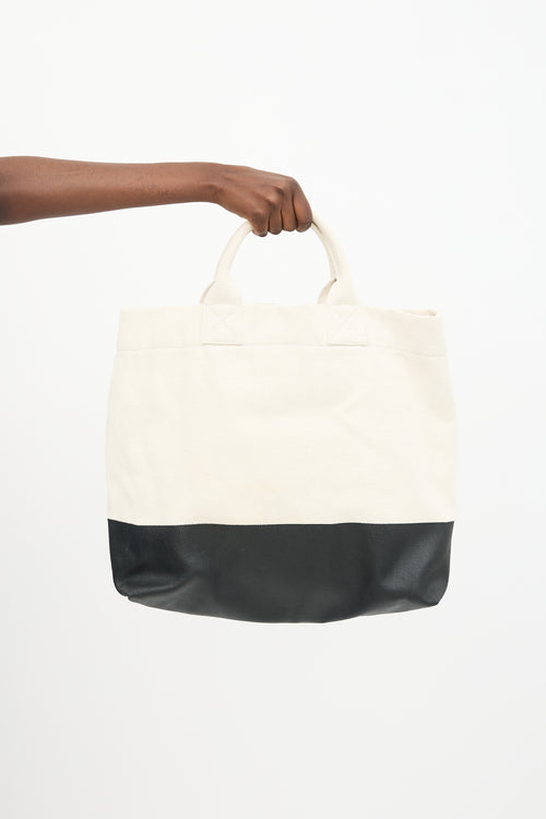 Gucci Canvas Embossed Logo Tote Bag