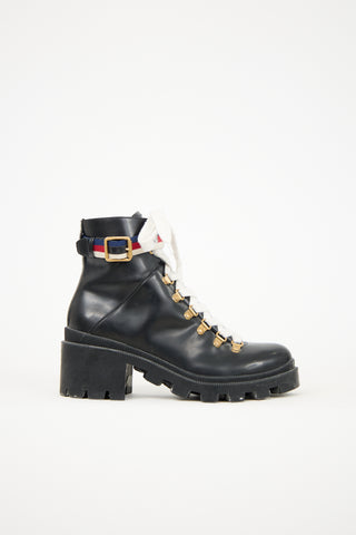 Gucci Leather Sylvie Boot
