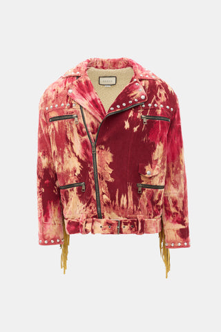 Gucci Corduroy Sherpa Biker Jacket