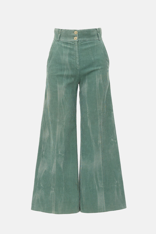 Gucci Corduroy Wide Leg Trouser