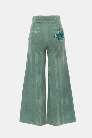 Gucci Corduroy Wide Leg Trouser