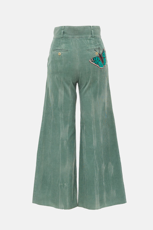 Gucci Corduroy Wide Leg Trouser