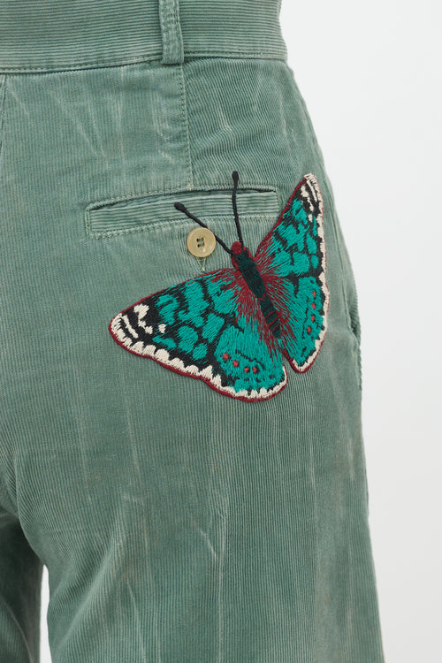 Gucci Corduroy Wide Leg Trouser