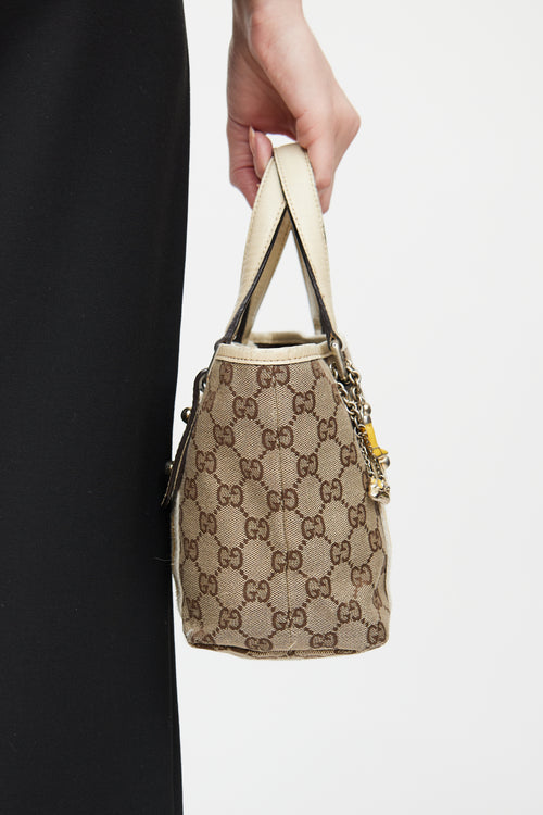 Gucci Cream & Yellow Small Jolicoeur Tote