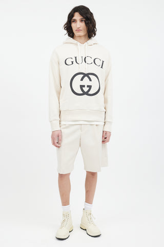 Gucci Cream & Black GG Hoodie