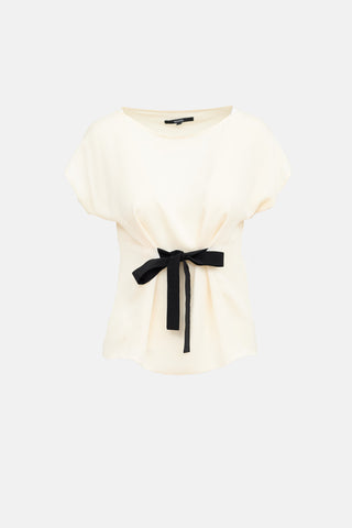 Gucci 2011 Silk Tie Waist Top