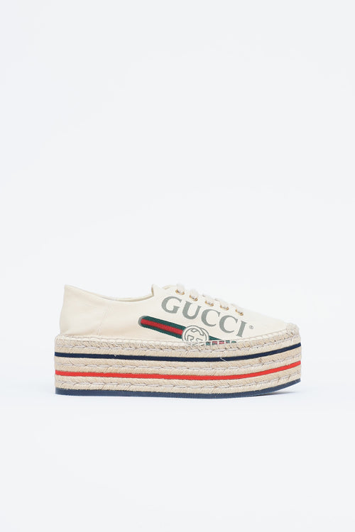 Gucci Canvas Platform Espa Sneaker