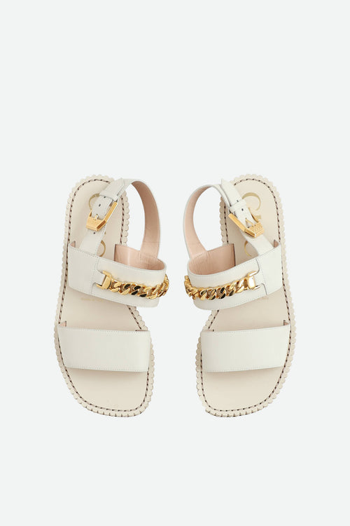 Gucci Leather Chain Sandal