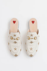 Gucci Embroidered Princetown Mule
