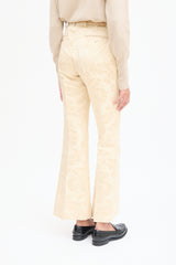 Gucci Cream Floral Jacuqard Trouser