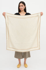 Gucci Silk GG Monogram Scarf