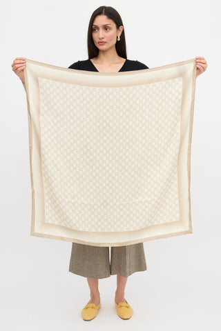 Gucci Silk GG Monogram Scarf