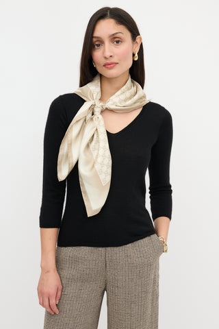 Gucci Silk GG Monogram Scarf