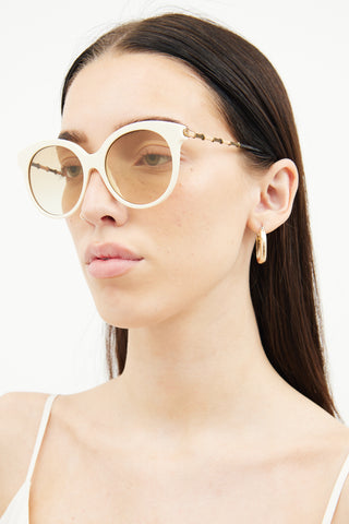 Gucci Cream GG0653S Sunglasses