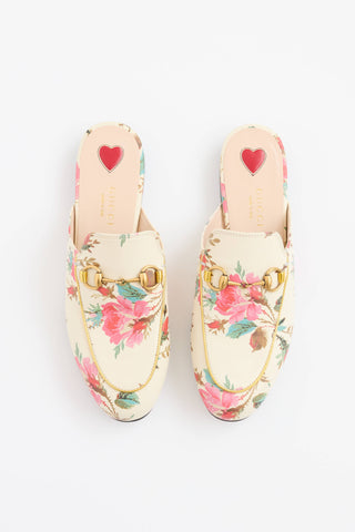 Gucci Floral Princetown Mule