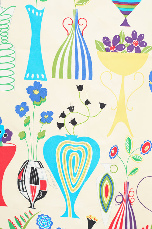 Floral Abstract Vase Silk Scarf